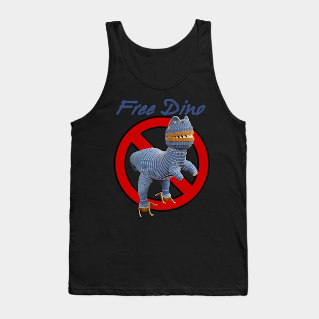 Free Dino Tank Top by Crazy_Paper_Fashion